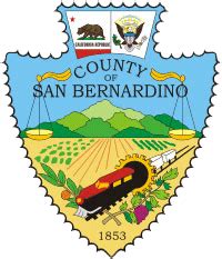 San Bernardino county (California), seal - vector image