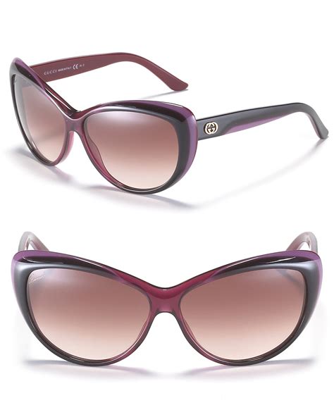 Gucci Clear Cat Eye Gradient Sunglasses | Bloomingdale's