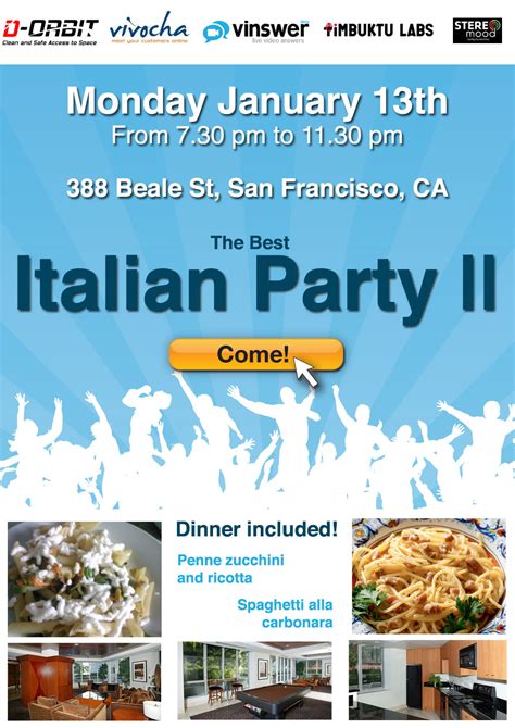 The best Italian Party – Feb 13 2012 – San Francisco - Vivocha