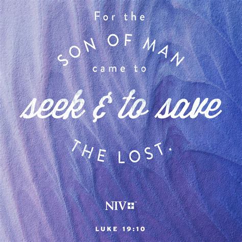 NIV Verse of the Day: Luke 19:10