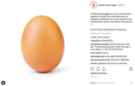 Photo of egg becomes Instagram's most-liked | Boing Boing