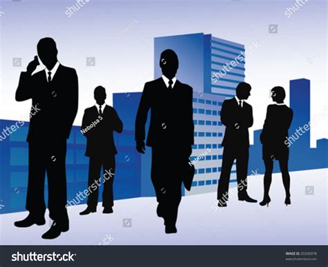 Business People Silhouettes Vector Stock Vector (Royalty Free) 20206978 ...