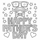 Happy Fathers Day Coloring Page For Kids Stock Vector  Illustration Of sketch template