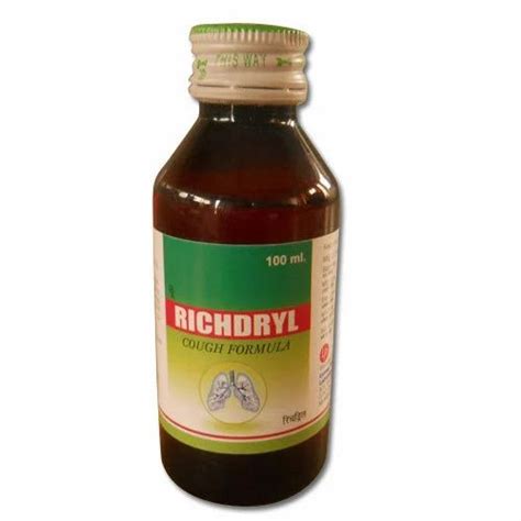 Expectorants Richdryl Cough Syrup, for Wet Cough, Bottle Size: 100 ml at Rs 70/piece in Chandigarh