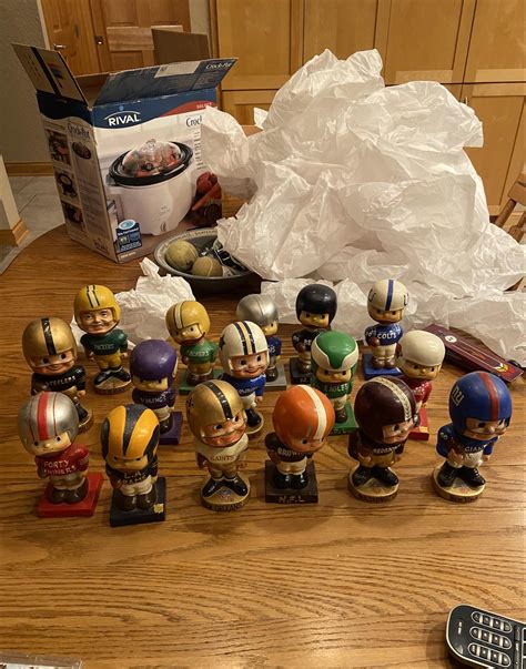 1960's NFL Bobbleheads my dad bought for $20 a longgggggg time ago : r ...