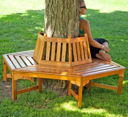 These Wrap-Around Tree Benches Provide Beautiful Outdoor Seating Around ...