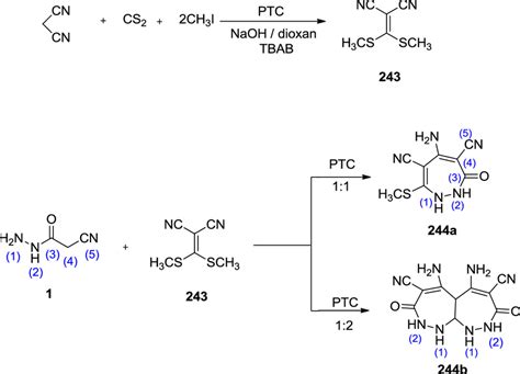 Synthesis of 1,2-diazepine derivatives 244 | Download Scientific Diagram