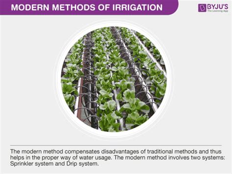 Modern Methods of Irrigation-Sprinkler System And Drip irrigation