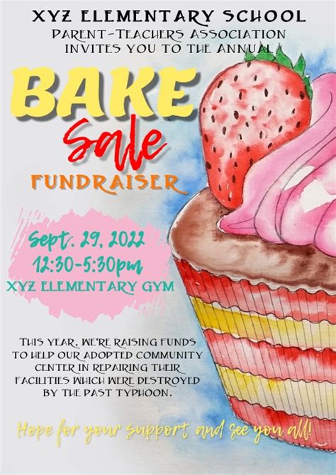 Bake Sale Fundraiser Template | PosterMyWall