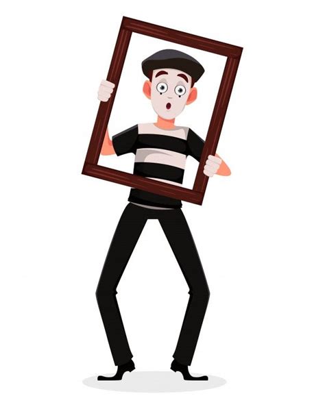 Mime cartoon character Premium Vector | Premium Vector #Freepik #vector ...