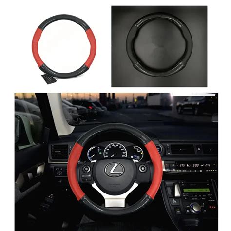 carbon sport leather pvc steering wheel cover for lexus gs rx330 rx300 ...