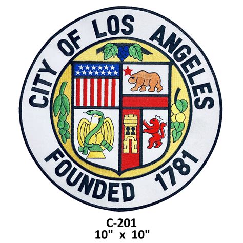 City of Los Angeles City Seal Patches - dtla Attire