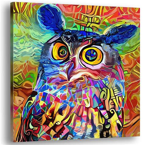 Cool Colorful Owl Drawings