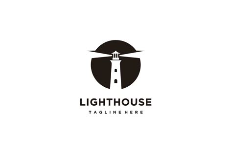 Lighthouse Minimalist Logo Design Graphic by sore88 · Creative Fabrica