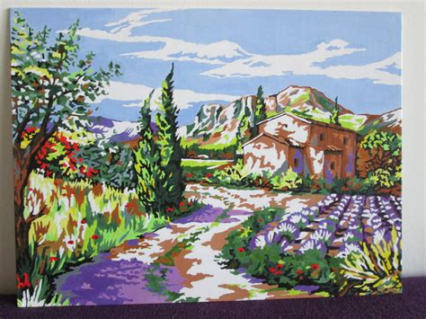 Peinture paysage provençal : tableaux-peintures par creative69