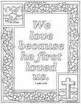 Coloring Pages For Kids By Mr Adron Free 1 John 419 Printable Bible  sketch template