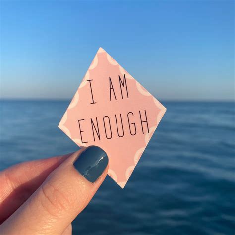 I Am Enough Vinyl Waterproof Sticker | Etsy