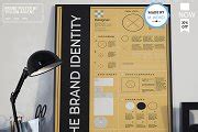 Brand Poster Layout With Tan Accent* | Presentation Templates ~ Creative Market