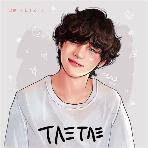 REIZ.i ☺︎ on Twitter | Bts drawings, Taehyung fanart, Bts chibi