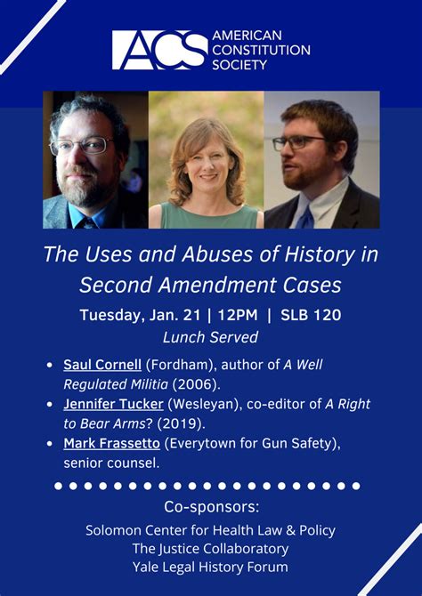 The Uses and Abuses of History in Second Amendment Cases — Justice ...