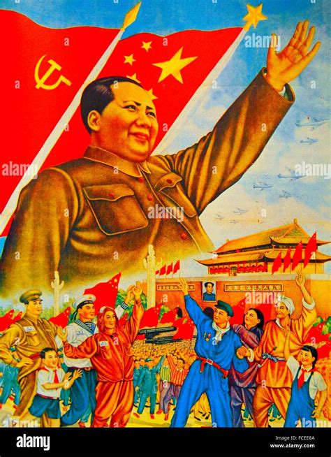 Affiche de propagande de chine 1949 Banque de photographies et d’images à haute résolution - Alamy