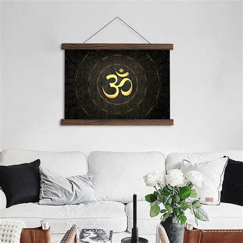 HD printed hindu symbols pictures and posters hanging canvas - Yoga ...