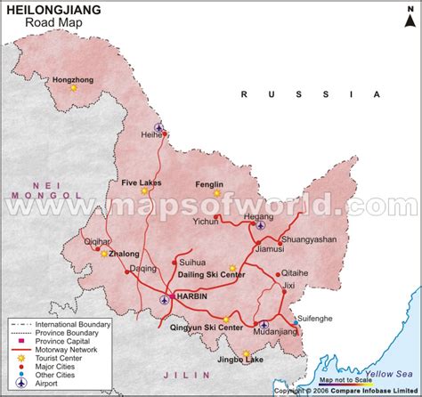 Heilongjiang Road Map