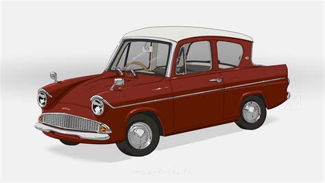 Ford Anglia (105E) by Silber-Delta on DeviantArt