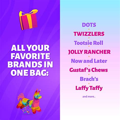 Party Candy Assorted Pack 3 Pound JOLLY RANCHER, Tootsie Roll Bars, TWIZZLERS, Laffy Taffy, DOTS ...