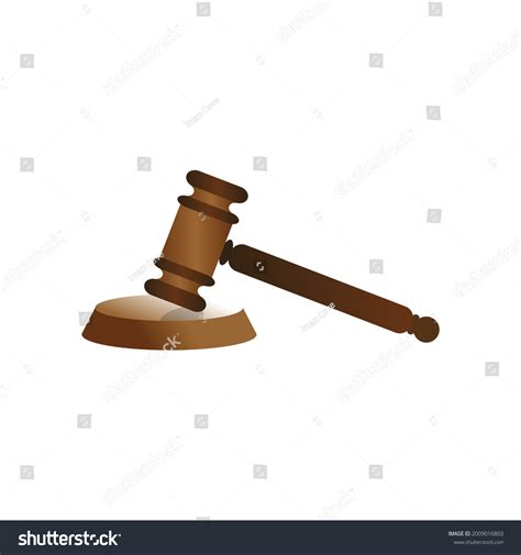 Wood Law Hammer Vector Law Vector Stock Vector (Royalty Free ...