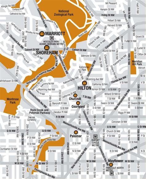 Map Of Washington Dc Hotels Downtown - London Top Attractions Map