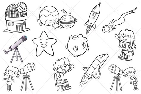 Planetarium Clip Art, Outer Space Backgrounds, Space and Planets, Educational Science Clipart ...