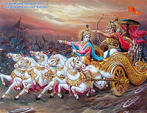 Buy Lord Krishna and Arjun in Mahabharata / Geeta Updesha / Krishna and Arjuna / Sri Krishna on ...