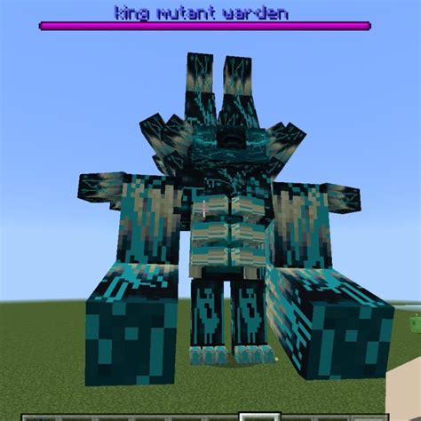 King mutant warden for Minecraft Pocket Edition 1.19