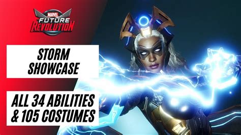 MARVEL FUTURE REVOLUTION | STORM SHOWCASE | ALL 34 ABILITIES & 105 COSTUMES - YouTube