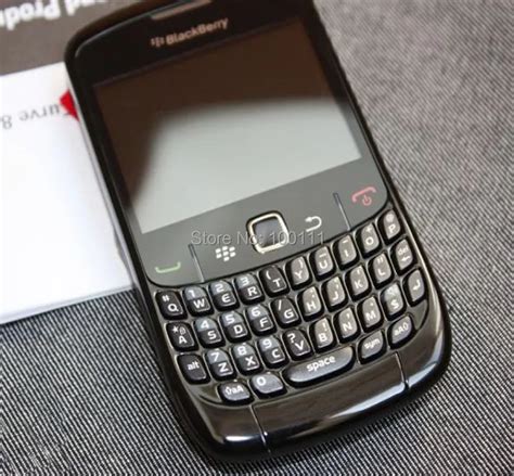 Original BlackBerry Curve 8520 mobile phone WIFI QWERTY Keyboard (black) cell phone Free ...