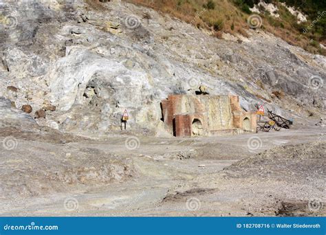 Phlegraean Fields In Big Volcano Near Naples Stock Photo ...