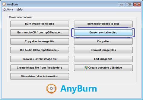 Erase re-writable disc