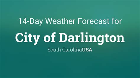 City of Darlington, South Carolina, USA 14 day weather forecast