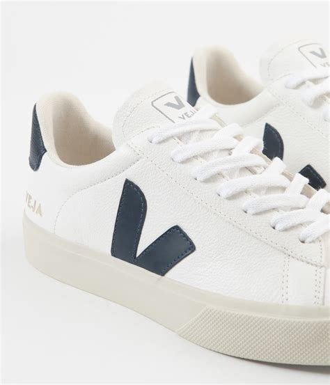 Veja Campo ChromeFree Leather Shoes - White / Nautico | Always in Colour