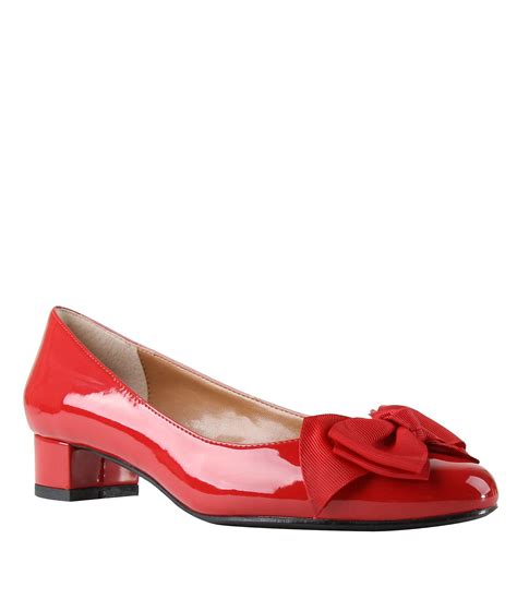 Shop for J. Renee Cameo Patent Bow Detail Block Heel Pumps at Dillards ...