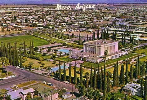 The LDS Temple Post Card - Mormon Temple Mesa Arizona in 2019 | Arizona history, Arizona, Mormon ...