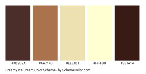 Creamy Ice Cream Color Scheme » Brown