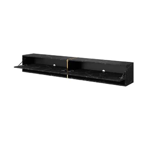 Aspen Floating TV Unit for TVs up to 88" - Black | Floating TV Units ...