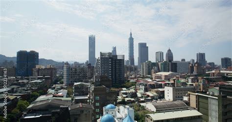 Taipei city skyline Stock Photo | Adobe Stock