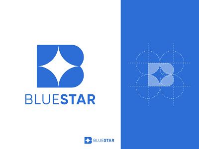 Blue Star logo design by Sobuj Hasan on Dribbble