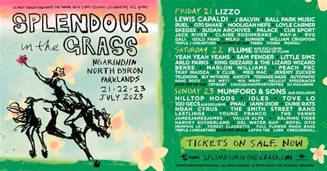 Here’s Your Full Splendour In The Grass 2023 Lineup! | Breaking News ...