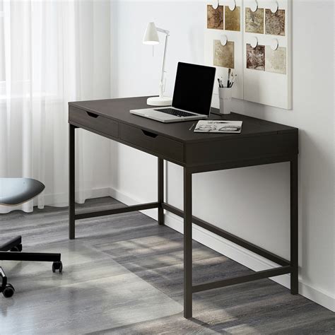 ALEX skrivbord, svartbrun, 100x48 cm - IKEA