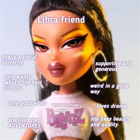 Moonly Horoscopes on Instagram: “The signs as friends. Bratz Doll edition 👠👄💅 (2/2) Tag a friend ...