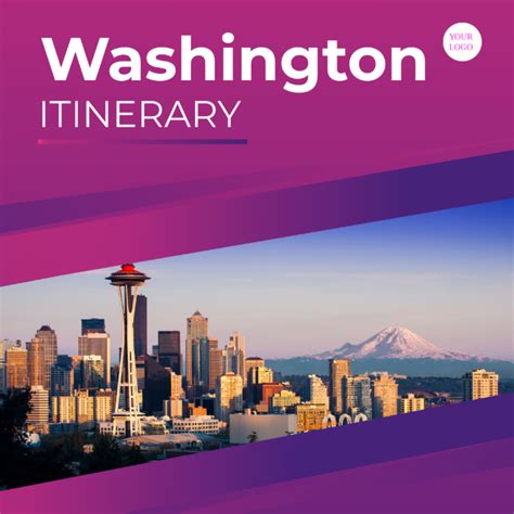 Washington Itinerary Template - Edit Online & Download Example | Template.net